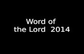 Word of The Lord - 2014: Enlarge! Expand! Hold Nothing Back!