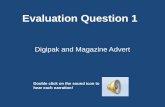 Evaluation question 1 slide share