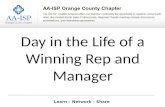 Aa isp oc chapter day in the life of a winning rep and manager 081414