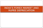 Forex market and rupee depreciation