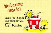 Back to School 9 -8-2010