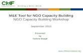 M&E tools for NGO capacity building, by CHF International