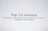 Top 10 Reasons to Utilize Environmental Health & Safety Training Software
