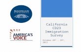 California Congressional District 23 Immigration Reform Survey - Magellan Strategies