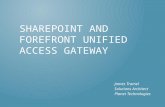 SharePoint and Forefront United Access Gateway