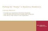 Putting the Ready in Business Readiness