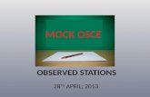 OSCE Pediatrics Observed Stations (Mock Exam Apr 2013)