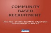 Community based recruitment