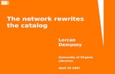 The network reconfigures the catalog