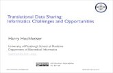 Translational Data Sharing: Informatics Challenges and Opportunities