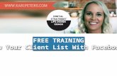 Grow your client list with facebook from day one