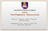 Chapter 4: Performance Execution