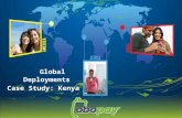 Global deployments case study Kenya