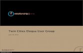 Twin Cities Eloqua User Group - June 26, 2012