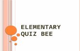 Science Math Elementary quiz bee