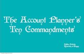 The Account Planner's Ten Commandments