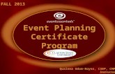 Event & Meeting Planning Certificate Program (Sept 4- Dec 4, 2013) (Atlanta Area)