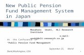 Public Pension Fund Management in Japan