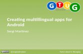 Creating multillingual apps for android