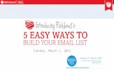 2011 nysra show seminar deck so 5 tips to build your email list 3 1-2011
