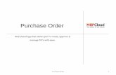 Purchase Order System (single user)
