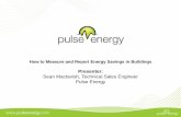 How to use pulse energy management sofware to report on energy savings