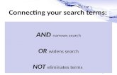 Connecting search terms