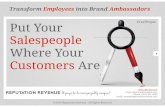 Put Your Salepeople Where Your Customers Are