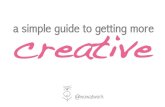 Simple creativity - what makes people creative?