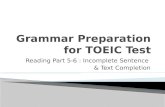 Grammar preparation for toeic test noun verb