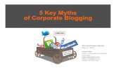 5 Key Myths of Corporate Blogging