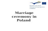 Marriage ceremony in Poland