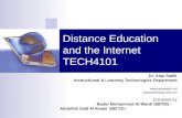 Distance Education / Bader Al-Wardi. Abdullah Al-Kaabi