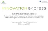 Alps4eu Final conference_Final bsr innovation express overview