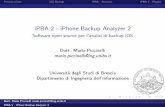 Deftcon 2013 - Mario Piccinelli - iPBA 2 - iPhone Backup Analyzer 2
