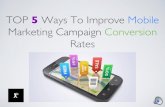 5 Ways to Increase Mobile conversion rates