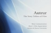 Session 11 auteur theory: Film Appreciation Course