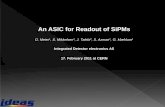 An ASIC for readout of SiPMs or MPPCs