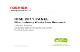 ICSE 2011 Panel - Tatsuhiro Nishioka