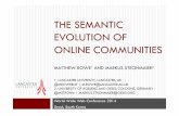 The Semantic Evolution of Online Communities
