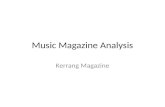 Music Magazine Analysis - Kerrang