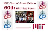 MIT club of great britain 60th celebration slide show