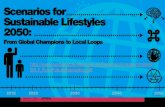 Spread scenarios for Sustainable Lifestyles 2050