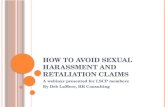 Sexual Harassment webinar 11-21-2011