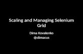 Scaling and Managing Selenium Grid