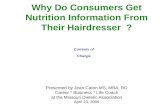 Why consumers get nutrition advice from self proclaimed experts
