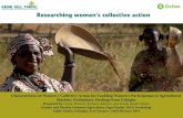 Characteristics of women’s collective action for enabling women's participation in agricultural markets: Preliminary findings from Ethiopia