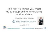 10 steps to online fundraising and fundraising analytics
