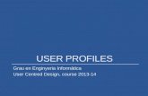User profiles. Personas