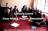 Lessons learnt from evaluations of Development Education / Awareness Raising projects in Europe